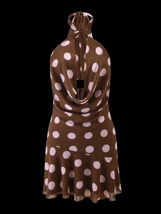 Tiger Mist | NWT | ZYLA MINI PINK AND BROWN DRESS - Picture 3 of 5